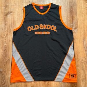 Old Skool Color Block Striped Tank Top 3XL/XL Basketball B-Boy Casual Streetwear